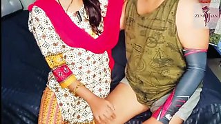 Desi Aunty Seduced By Nephew For iPhone - Zeni Jaan Rough Creampie Sex
