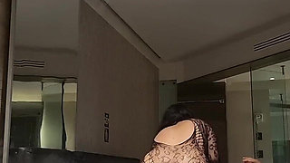 My Stepmother's Whore Models Her New Lingerie for Me and I End up Filling Her Pussy with Milk