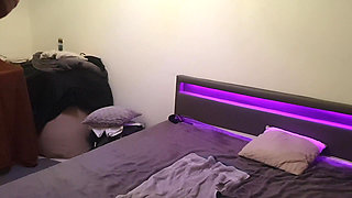 Two Mistress with strapon fucks husband