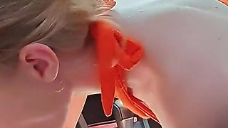 Blowjob in Car with Cum in Mouth