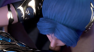 3D cute cosplay slut wearing sexy have blowjob sex with big dick