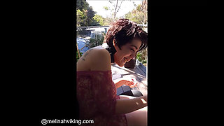On Set - Erotic Smoking Outdoors
