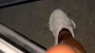 Golden Shower on a Street