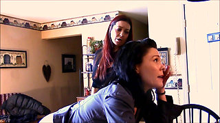 Audrey the Tardy Model Is Spanked by Miss Grey