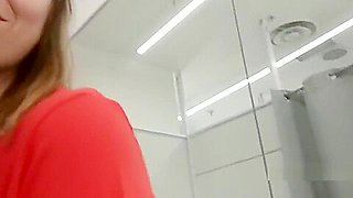 SHOPPING ENDED WITH RISKY BLOWJOB IN FITTING ROOM