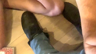 The pizza delivery boy spilled sauce on my pizza.