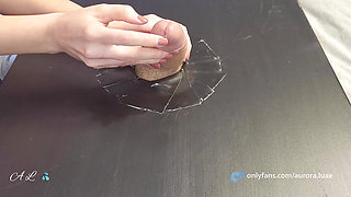Close-Up Teasing Cock Massage With Vibrator - Massive Cum!