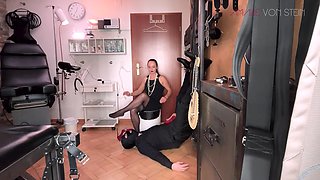 Red Heels, Nylon Scent & Spit - Foot Domination with Mistress Amalie Von Stein