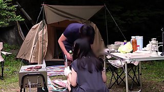 Japanese fingered fucked outdoor