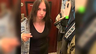 I Tore the Pantyhose of a New Neighbor, and She Gave in Her Mouth and, Swallowing a
