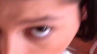 Asandra Dewy Has Pantyhose Tryout and Sucks Cock Like Dirty Slut