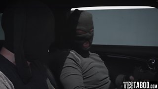 Two arousing burglars double penetrate mature