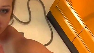 German girl at gynecologist