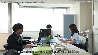 The Boss Fucks His Worker's Secretary Asian MILF in His Office