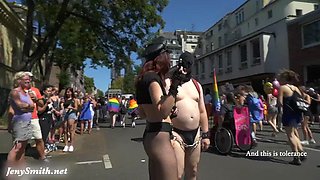 Naked in parade in Cologne