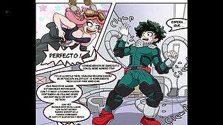 Hatsume Jerks Midoriya With A Toy Until He Finishes - My Hero Academia Hentai