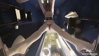 You Became a Toilet for Mistress in White Stockings and High Heels