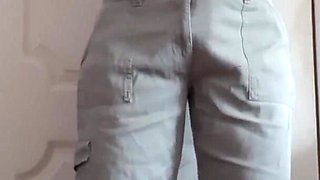 My Horny Secretary with Big Tits Masturbates Pussy