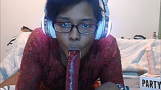 HD Ebony Neko Sloppy Blow