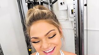 Athena Faris Flexible Teen Gets Creampied