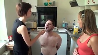 Melady dominate and humiliate slaves by Femdom Austria: Fetish, Threesome  Feet Porn