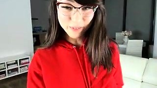 Awesome Teen With Big Boobs Dildo Masturbation