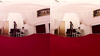 011 - Foxy Sanie - Slender Redhead Striptease - Sexlikereal