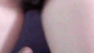 Lovense in Hairy Ass. Upside View