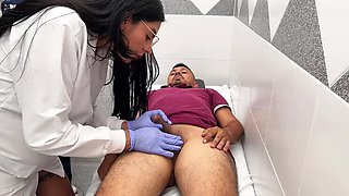 Hot blonde nurse Allison Sweet gets wild with Latina in steamy anal threesome