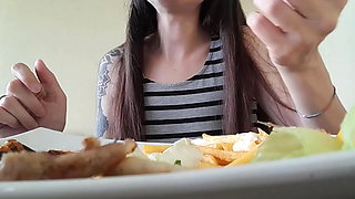 italian couple goes out for lunch then she gets fucked hard doggystyle with creampie