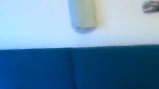 Girlfriend screwed from behind and ball sucking blowjob with cum eating