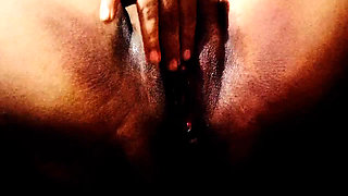 Horny girl play with pussy