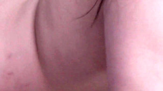 Cumshot on Her Face After Blowjob and Pussy Massage Close-up