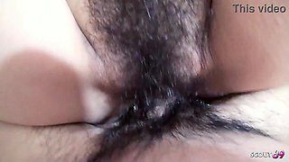 Asian Slim Chick with big bouncing Boobs and Bushy Pussy at Real Uncensored Amateur Creampie Fuck at Cheating Date in Japan