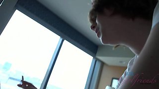 Lucy Valentine rides your cock in bed (POV Style)