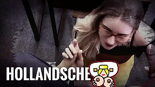 Group sex hardcore double blowjob swallowing cum