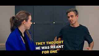 Vip4k. 2 russian nymphomaniacs providing a boy a decent all the way eating