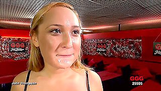 Swallowing A Lot Of Cum In Blowbang