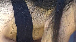 Step Sister Masturbates Pussy While No One Is Home