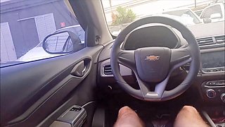 App Driver Fucks Young Girl and Makes Her Pee with Lust
