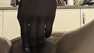 WildEnglishBBW BBC Nata4sex drilling my ass with 12 inch dildo