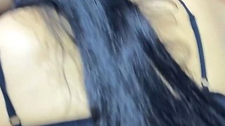 Long-haired Colombian stepmother rides my cock while sucking my stepfather&#039;s cock