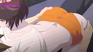 Anime hentai with lots of pussy licking and intense action