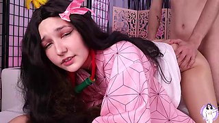 Lustful Nezuko Tasted a Human Dick