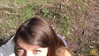 Hunt4k. hunter meets susan ayn on public beach and has assfucking