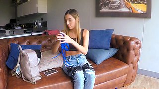 Blonde Latina Teen Pussy Banged Raw