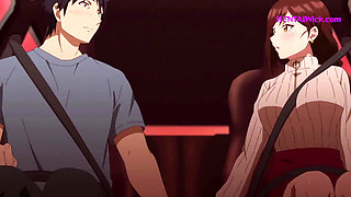 Rough Pussy Fingering in Car, He Squirting all Over - Hentai Anime - ENG-FRA Sub
