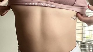 Curly Blonde Teen Records Solo Dildo Masturbation More at