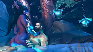 Tyrande Whisperwind AI fuck compilation