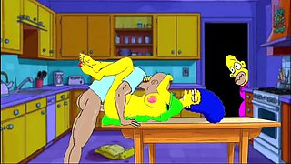 Marge Simpson Foot Fetish Hentai Compilation - MILF Feet Licking & Soles in HD Cartoon Sex